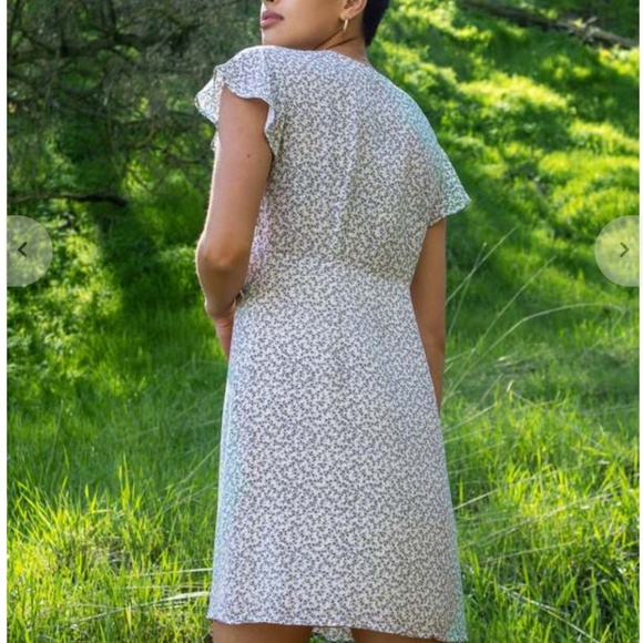 Rails Helena Mini Dress Women’s Size S | Blue Garden Floral Button Front Dress - Picture 3 of 12